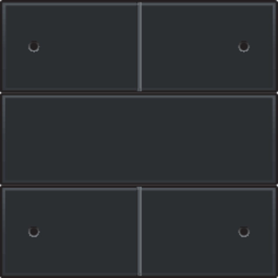 Niko 200-40150: Afwerkingsset voor 4-voudige potentiaalvrije drukknop 24 V met leds, piano black coated - Image 2