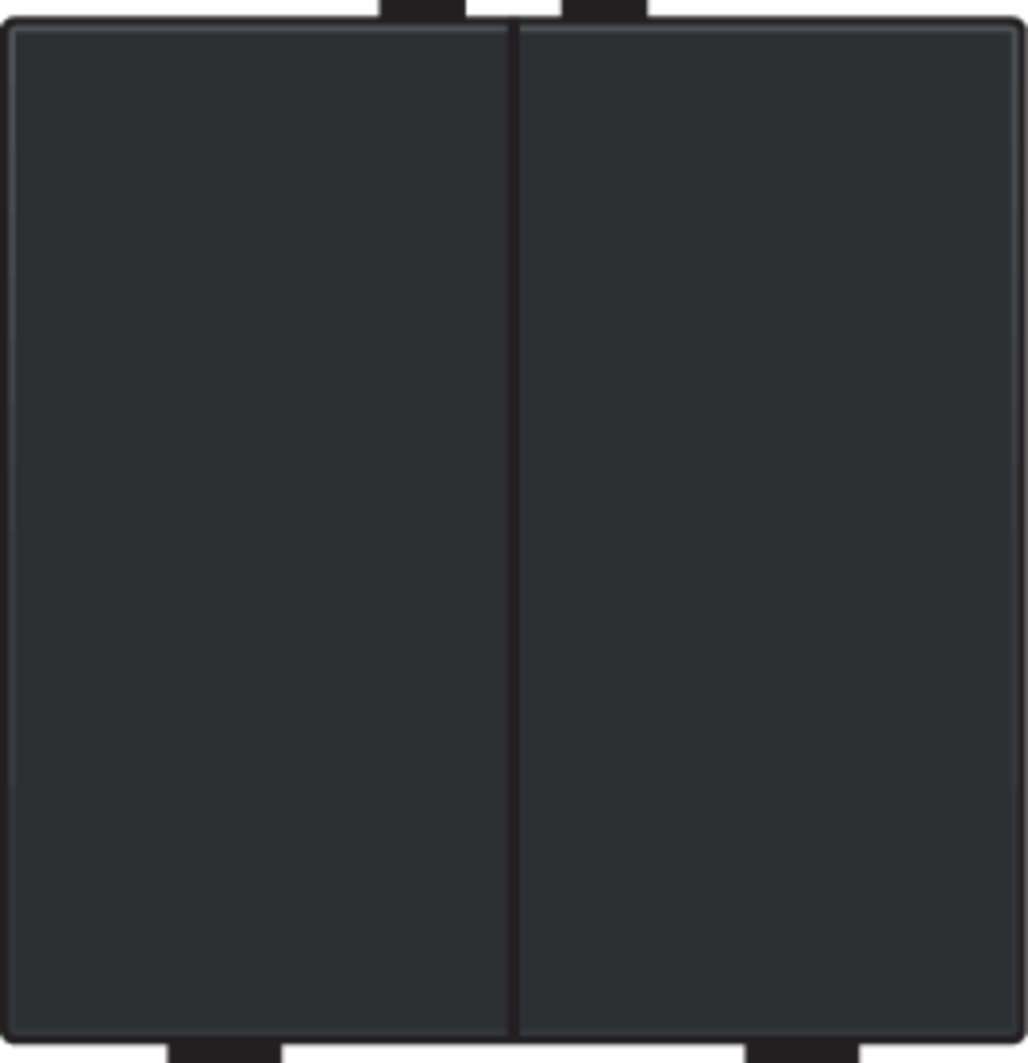 Niko 200-51002: Tweevoudige drukknop voor Niko Home Control, piano black coated - Image 2