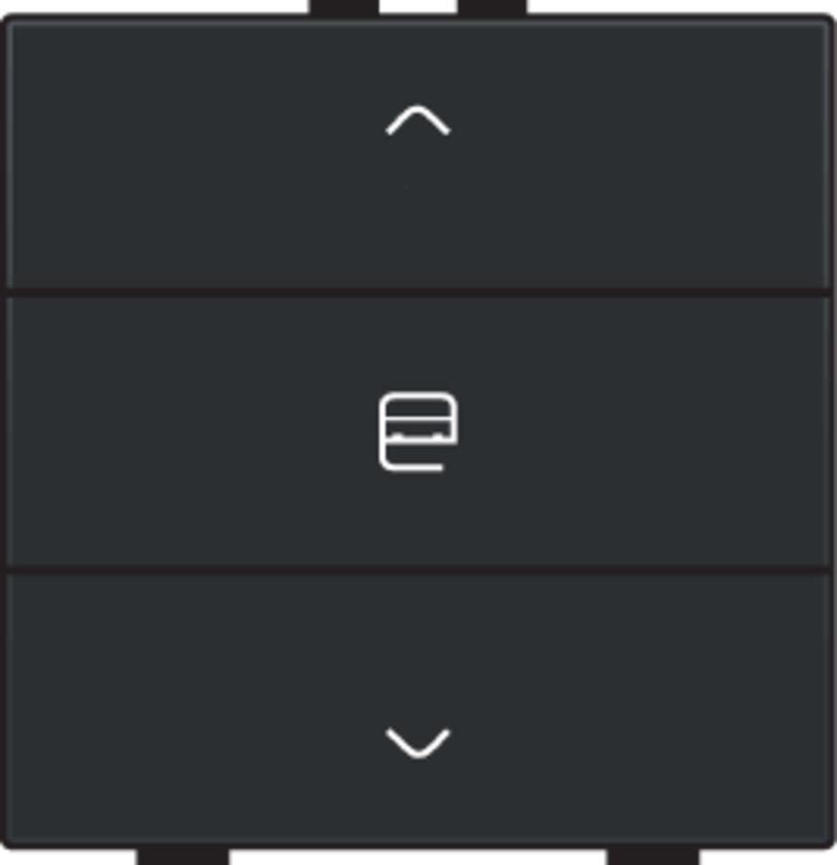 Niko 200-51033: Enkelvoudige motorbediening voor Niko Home Control, piano black coated - Image 2