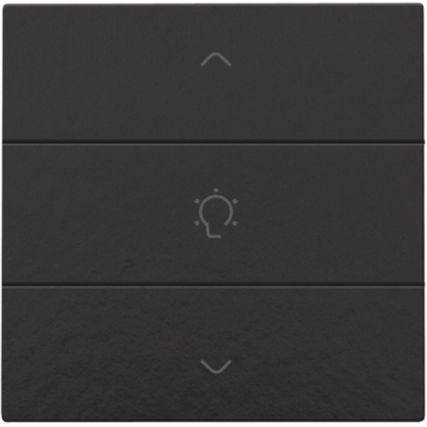 Enkelvoudige dimbediening voor Niko Home Control, piano blac