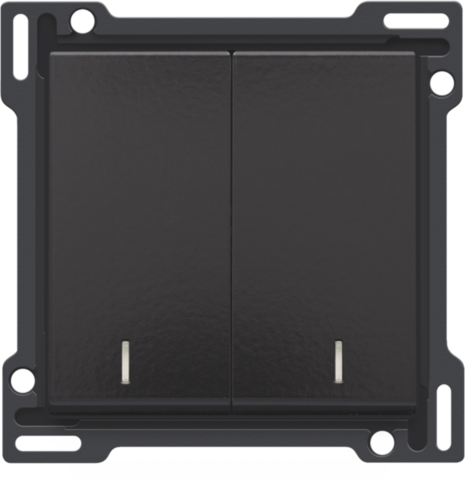 Afwerkingsset met dubbele lens voor serieschakelaar, wissels