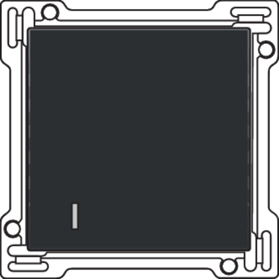 Niko 200-61900: Hotelkaartschakelaar, sokkel, schroefklemmen en afwerkingsset piano black coated - Image 2