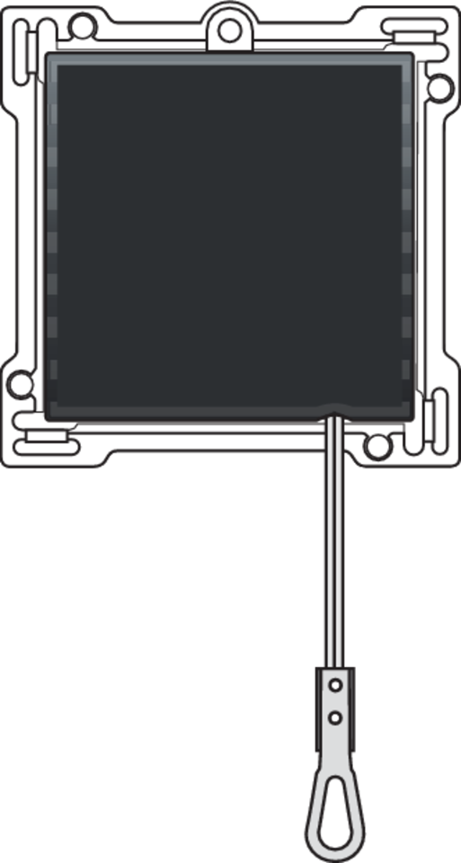 Niko 200-63906: Afwerkingsset voor trekdrukknop, piano black coated - Image 2