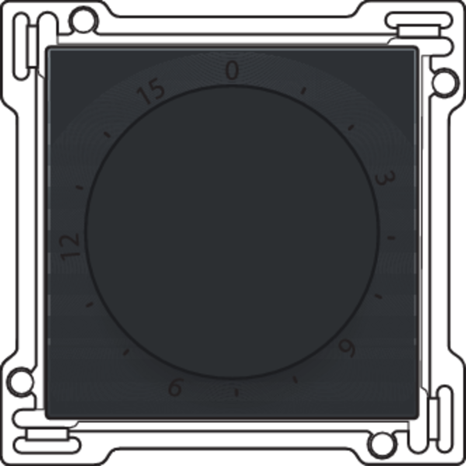 Niko 200-64806: Afwerkingsset voor timer regelbaar tot 15 min., piano black coated - Image 2