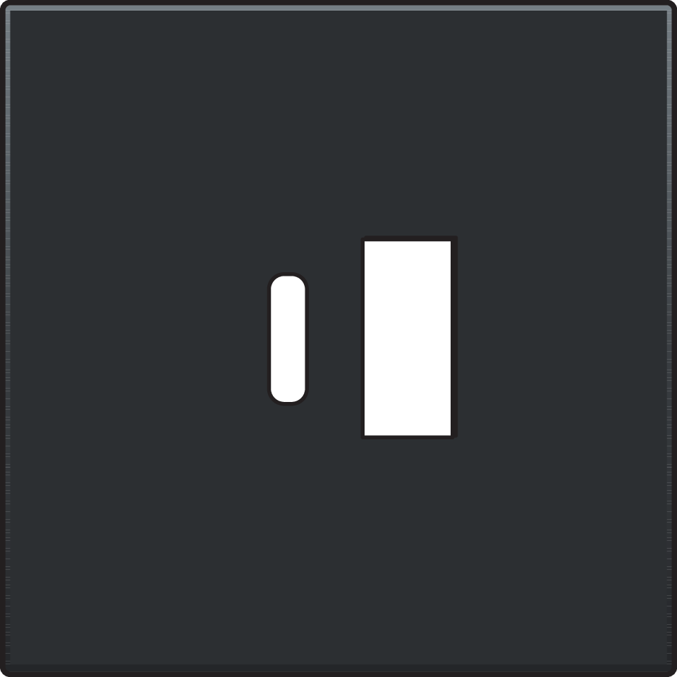 Niko 200-68002: Afwerkingsset voor dubbele smart USB-A- en USB-C-lader, piano black coated - Image 2