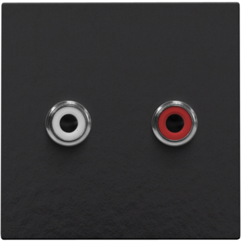 AFWERKINGSSET MET 2 CINCH-AUDI