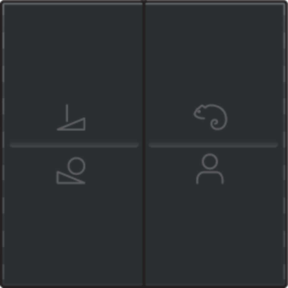 Niko 200-90002: Afwerkingsset voor een draadloze schakelaar of een drukknop met 4 bedieningsknoppen en ledsturing, piano black coated - Image 2