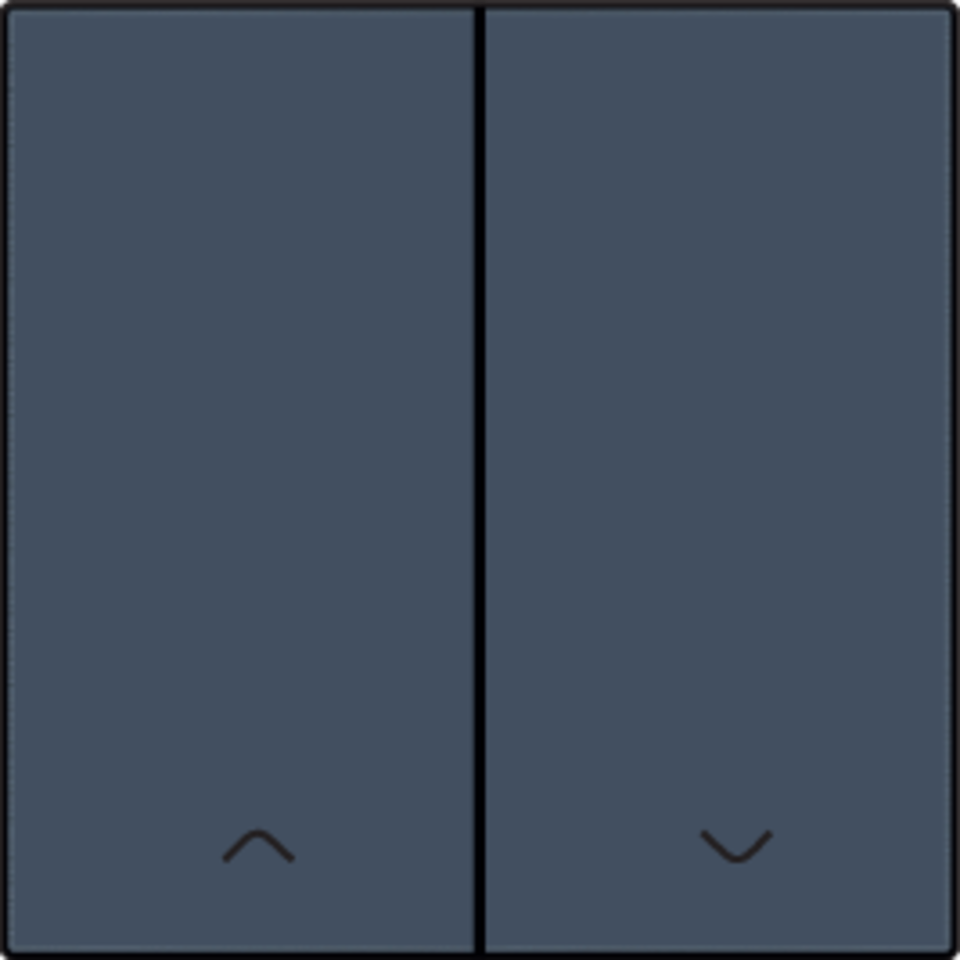 Niko 220-31006: Afwerkingsset voor dubbele elektronische rolluikschakelaar, blue grey coated - Image 2