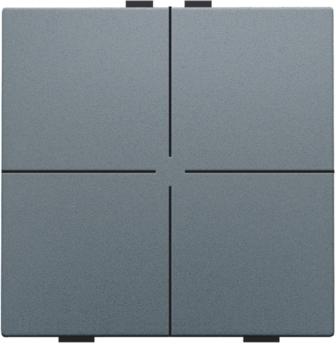 Viervoudige drukknop voor Niko Home Control, blue grey coate