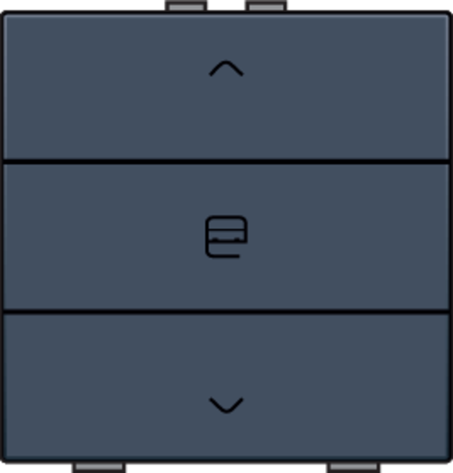 Niko 220-51033: Enkelvoudige motorbediening voor Niko Home Control, blue grey coated - Image 2