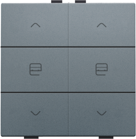 Dubbele motorsturingsbediening voor Niko Home Control, blue