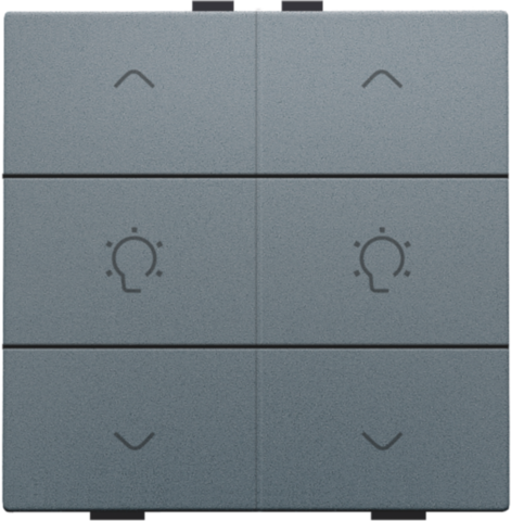 Dubbele dimbediening voor Niko Home Control, blue grey coate