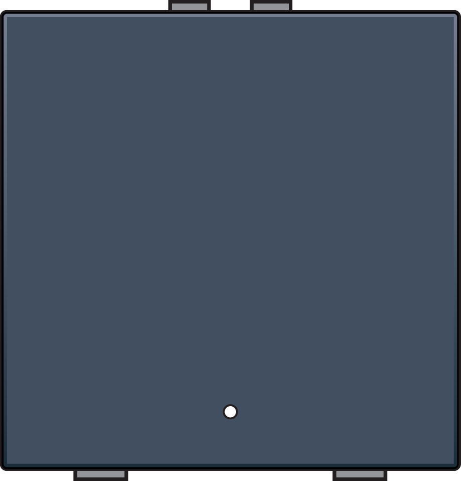 Niko 220-52201: Enkelvoudige drukknop met led en comfortsensoren voor Niko Home Control, blue grey coated - Image 2