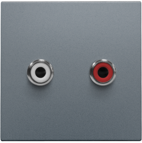 AFWERKINGSSET MET 2 CINCH-AUDI