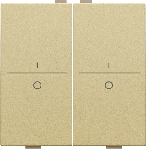 Tweevoudige toets met opdruk I en 0 voor draadloze schakelaa