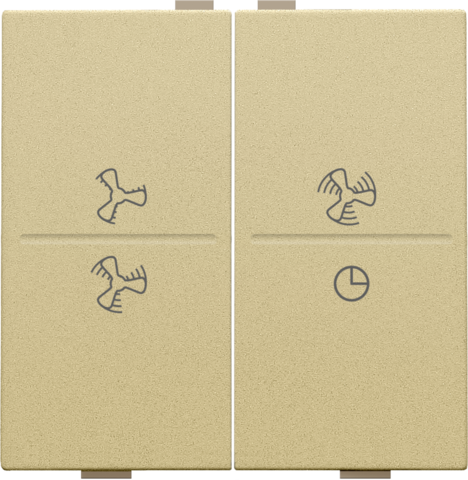 Tweevoudige toets met ventilatoropdruk 0 t.e.m. 3 voor draad