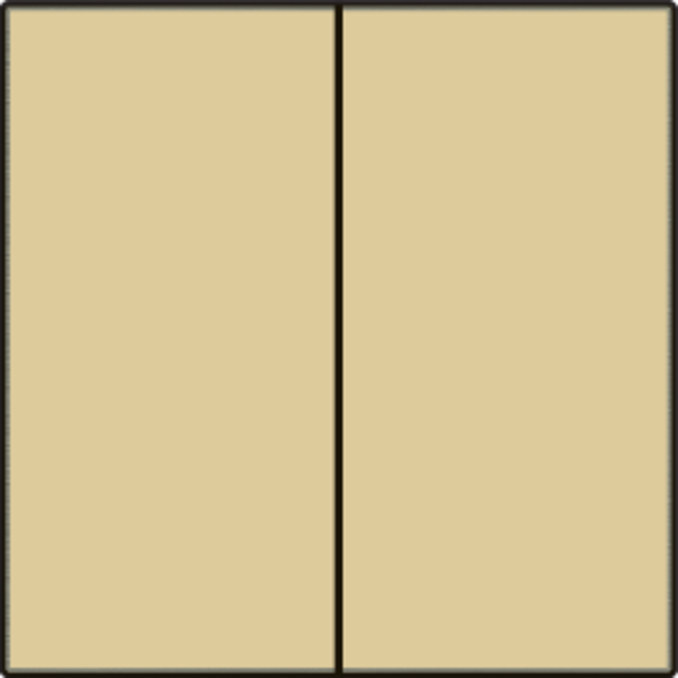 Niko 221-31004: Afwerkingsset voor dubbele elektronische schakelaar of drukknop, gold coated - Image 2