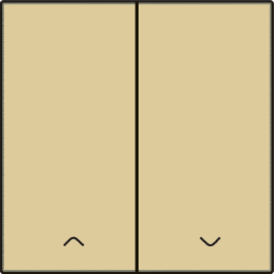 Niko 221-31006: Afwerkingsset voor dubbele elektronische rolluikschakelaar, gold coated - Image 2