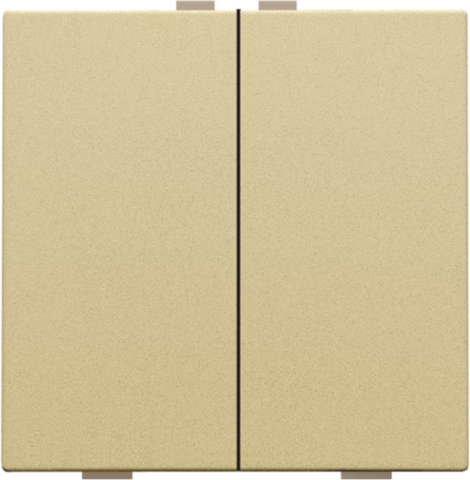 Tweevoudige drukknop voor Niko Home Control, gold coated