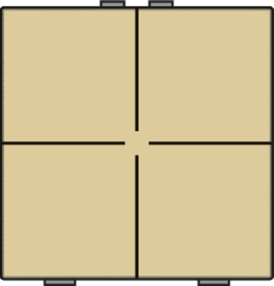 Niko 221-51004: Viervoudige drukknop voor Niko Home Control, gold coated - Image 2