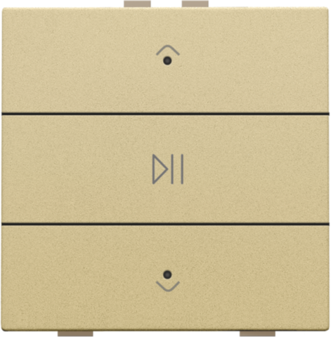 Enkelvoudige audiobediening met leds voor Niko Home Control,