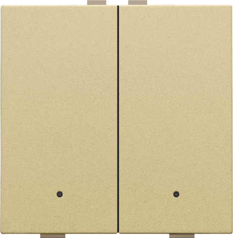 Tweevoudige drukknop met leds en comfortsensoren voor Niko H