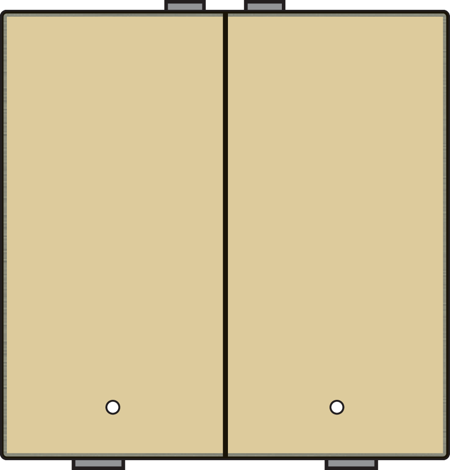 Niko 221-52202: Tweevoudige drukknop met leds en comfortsensoren voor Niko Home Control, gold coated - Image 2