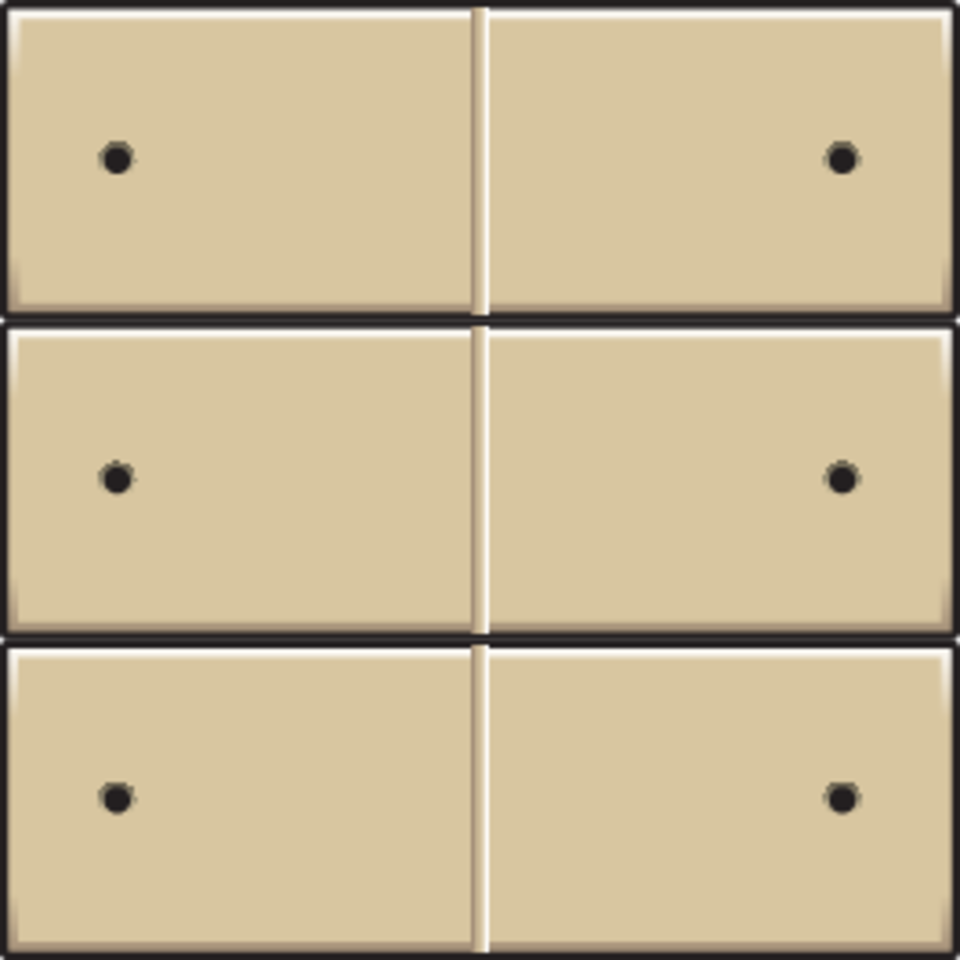 Niko 221-60150: Afwerkingsset voor 6-voudige potentiaalvrije drukknop, 24 V, met leds, gold coated - Image 2