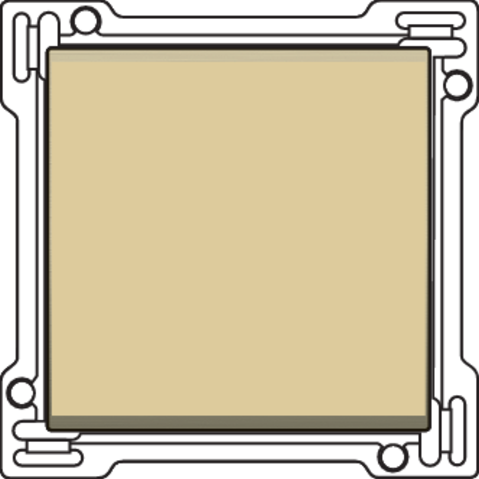 Niko 221-61105: Afwerkingsset voor enkelvoudige schakelaar of drukknop, gold coated - Image 2