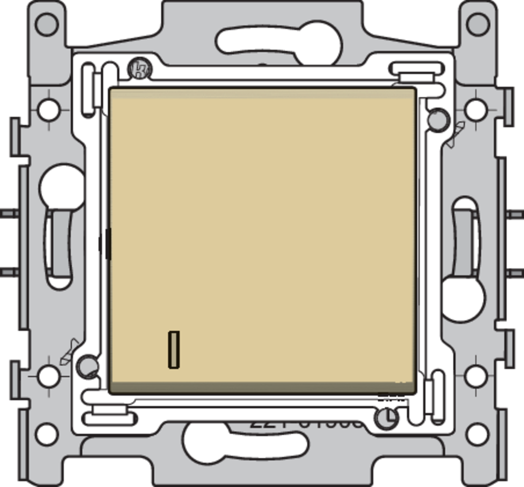 Niko 221-61908: Hotelkaartschakelaar, sokkel, insteekklemmen en afwerkingsset, gold coated - Image 2