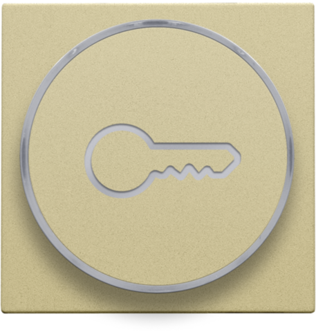 Afwerkingsset met doorschijnende ring met sleutelsymbool voo