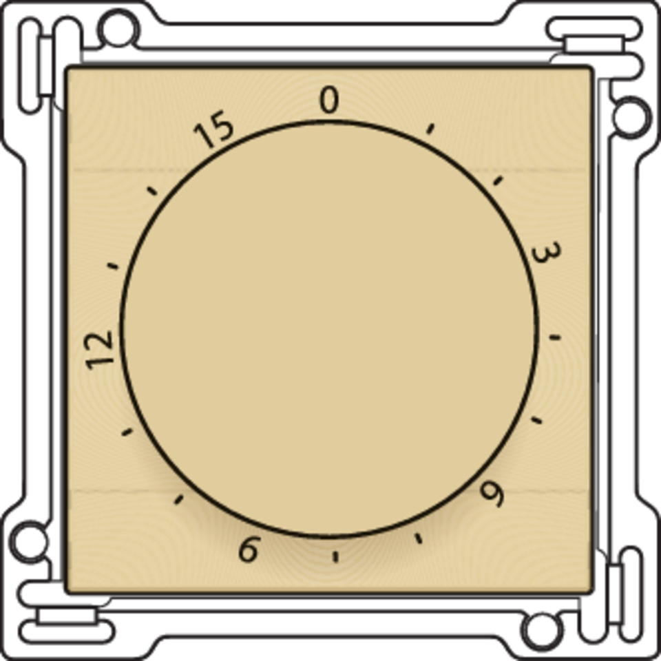 Niko 221-64806: Afwerkingsset voor timer regelbaar tot 15 min., gold coated - Image 2