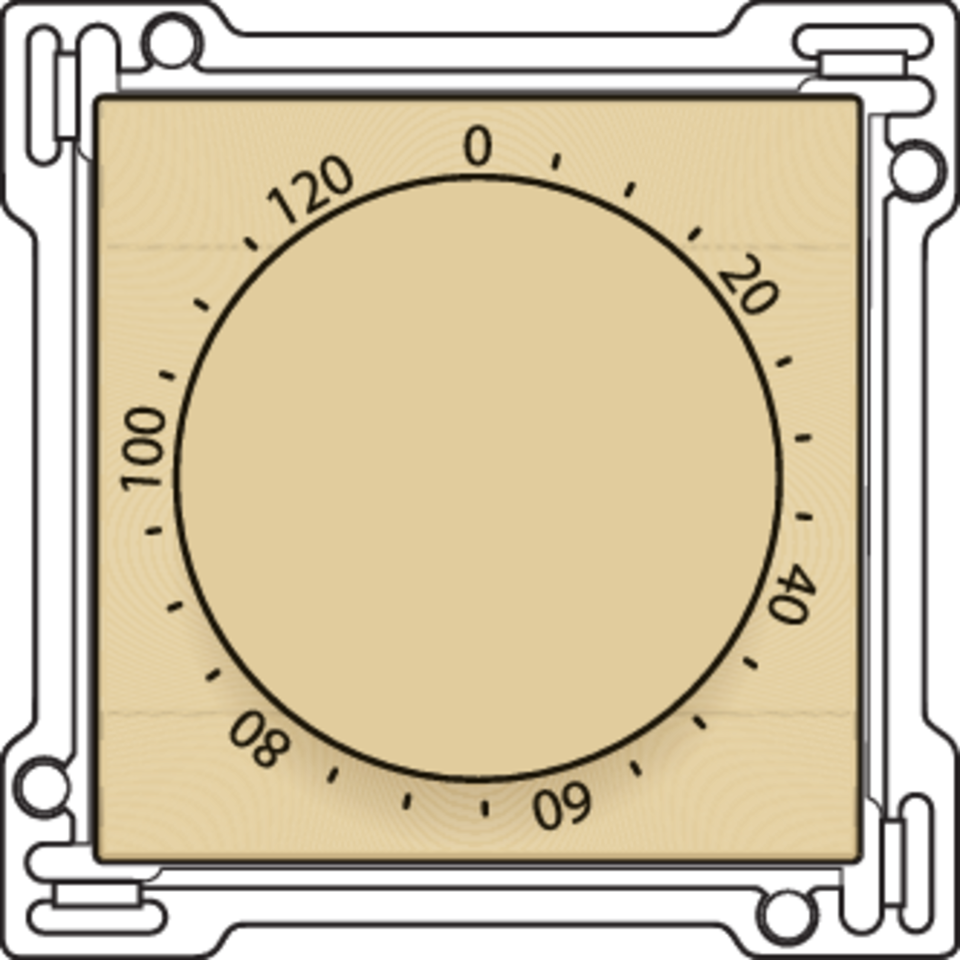 Niko 221-64906: Afwerkingsset voor timer regelbaar tot 120 min., gold coated - Image 2