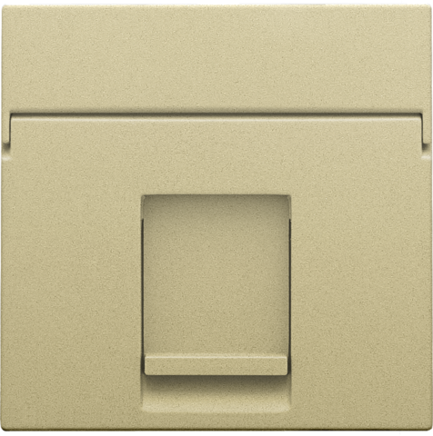 Centraalplaat data 1x RJ, gold coated