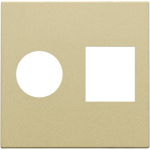 Afwerkingsset voor enkelvoudige coaxaansluiting en netwerkaa