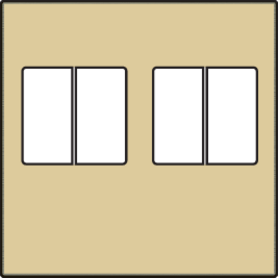 Niko 221-69701: Afwerkingsset voor tweevoudige luidsprekeraansluiting, gold coated - Image 2