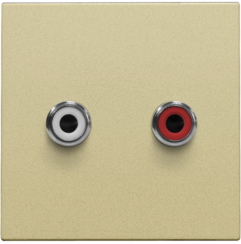 AFWERKINGSSET MET 2 CINCH-AUDI