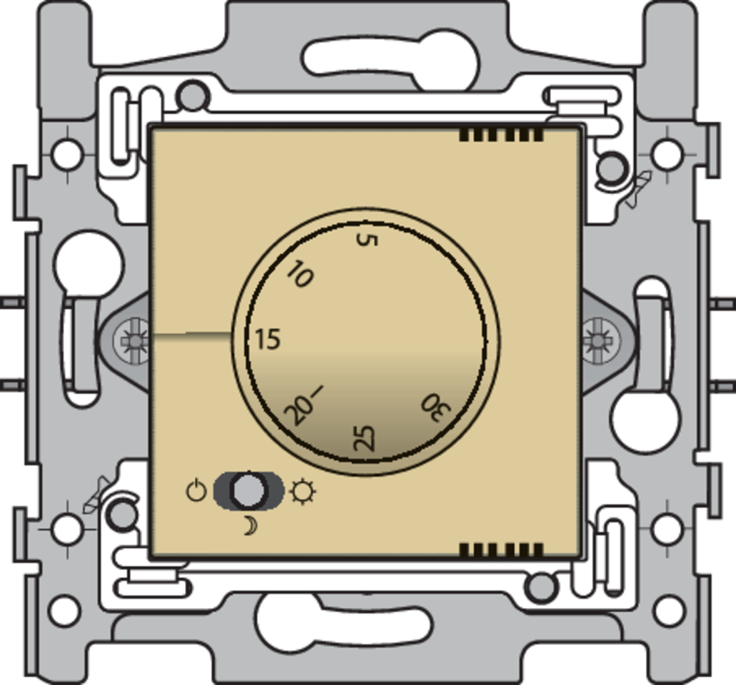 Niko 221-88000: Elektronische thermostaat, gold coated - Image 2