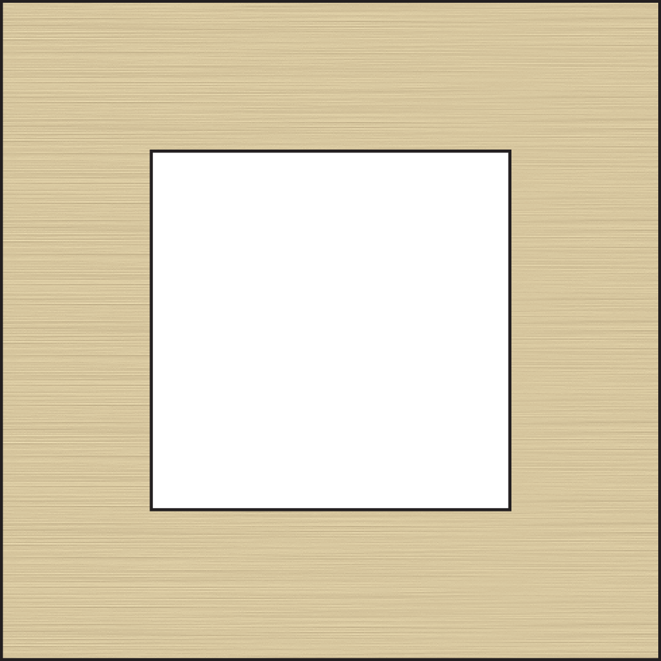 Niko 227-76100: Enkelvoudige afdekplaat, Niko Pure alu gold brushed - Image 2