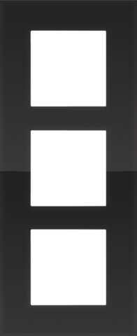 Drievoudige afdekplaat, 60 mm centerafstand, verticaal, Niko