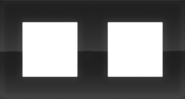 Tweevoudige afdekplaat met 71 mm centerafstand, Niko Pure li