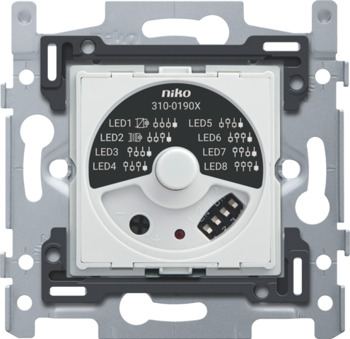 Niko 310-01901: Sokkel voor universele draaiknopdimmer met CAB-ontstoring, 5 – 325 W, 3-draads