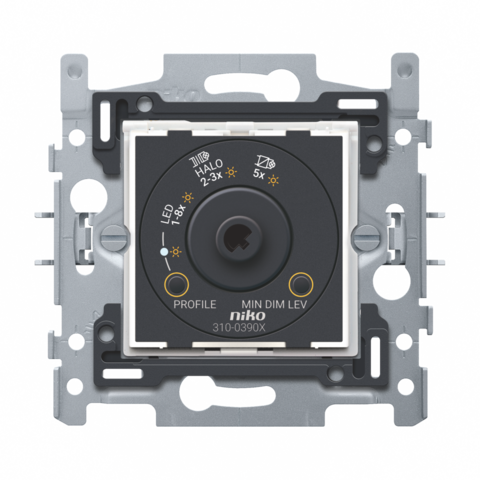 Sokkel voor universele draaiknopdimmer met CAB-ontstoring, 3