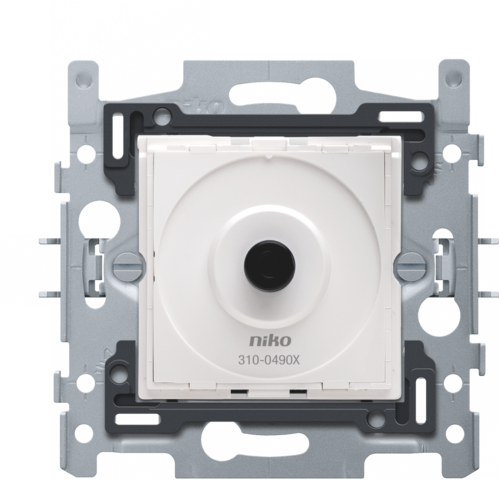 Niko 310-04900: Sokkel voor draaiknopdimmer voor ledlampen 4-200 W, 2-draads, klauwbevestiging