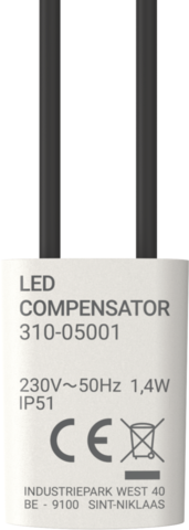 Ledcompensator voor dimmers