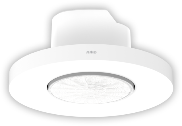 Niko 350-600111: Bewegingsmelder 360°, 230 V, 12 m, voor inbouwdoos
