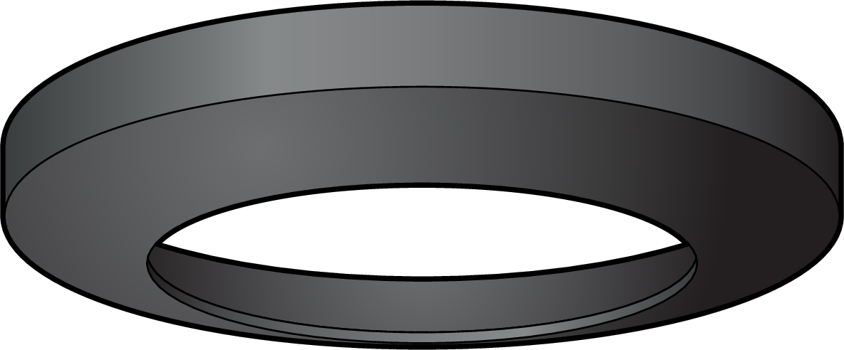 Niko 353-991992: Sierring voor P4XLR- en M4XLR-inbouwmelders, zwart - Image 2