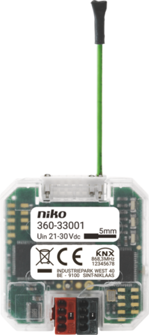 Niko 360-33001: Draadloze mediakoppelaar, KNX®