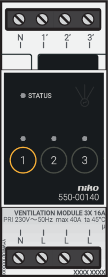 Niko 550-00140: Ventilatiemodule voor Niko Home Control - Image 2