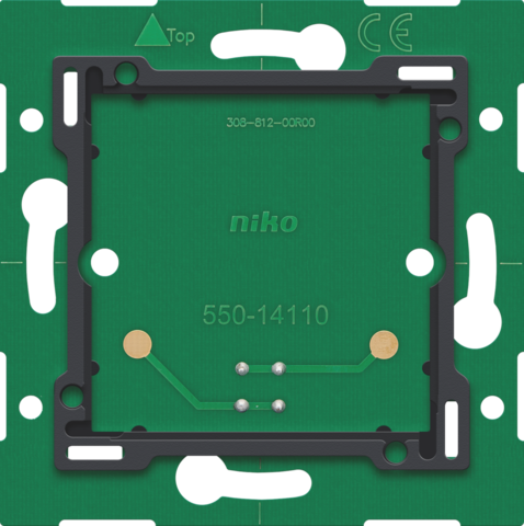 Enkelvoudige muurprint met connector voor Niko Home Control